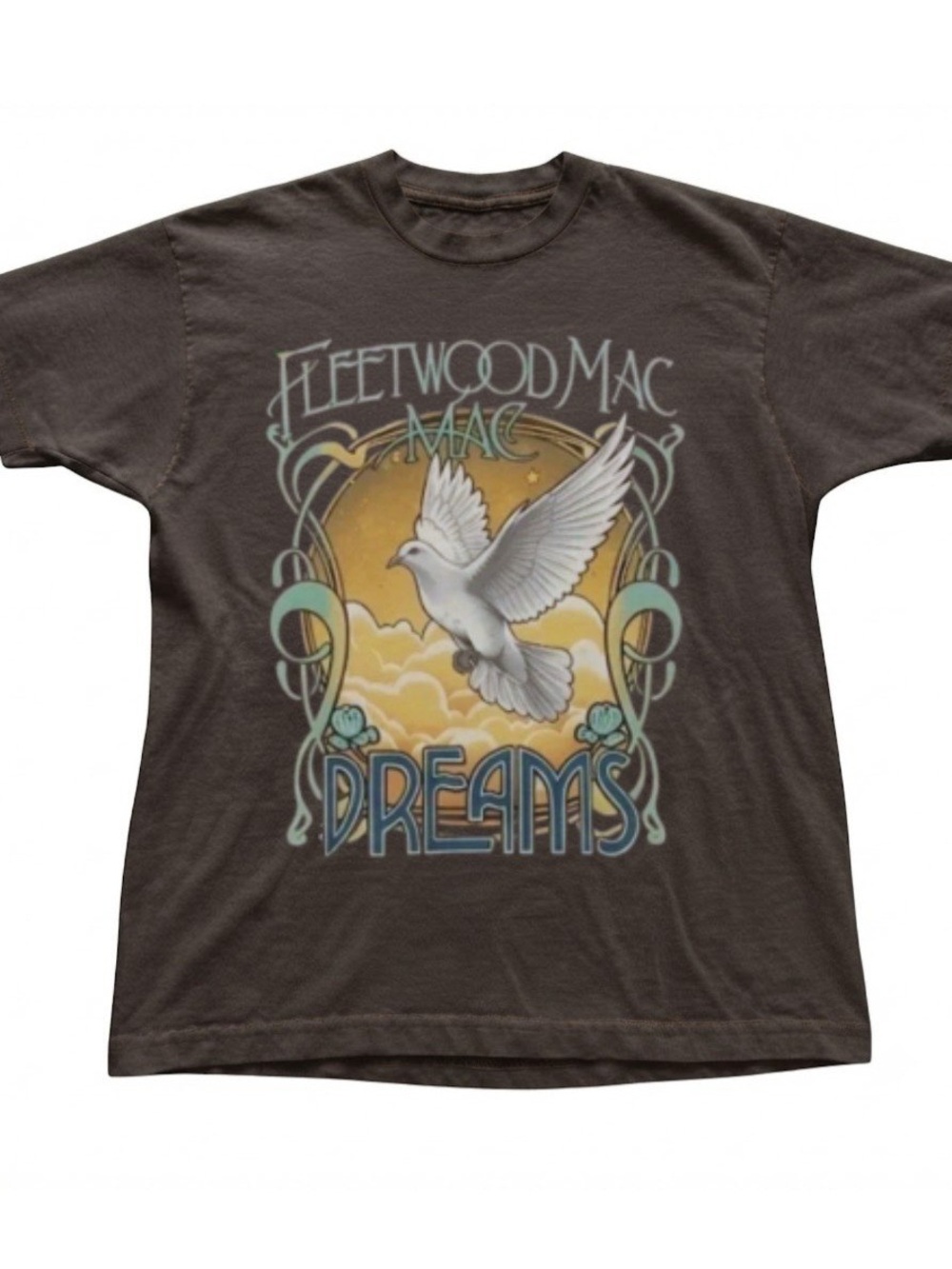 Fleetwood Mac Dreams Dove Art Nouveau Grey Gildan T-Shirt